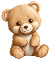 fofa Urso de pelúcia urso. ai generativo png