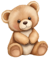 Cute teddy bear. AI Generative png