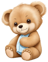 linda osito de peluche oso. ai generativo png