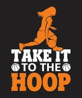 Basketball Tshirt design vector. Use for T-Shirt, mugs, stickers, Cards, etc. vector