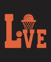 Basketball Tshirt design vector. Use for T-Shirt, mugs, stickers, Cards, etc. vector