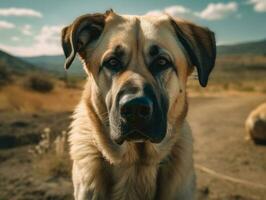 Anatolian Shepherd dog created with Generative AI technology photo