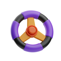 transport and sign object steering wheel well 3d illustration png