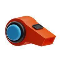 sport activity object Whistle 3d illustration png