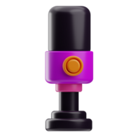 Podcast condenseur microphone 3d illustration png