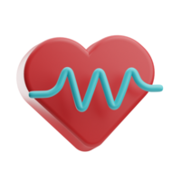 fitness e dieta cuore odiare 3d illustrazione png