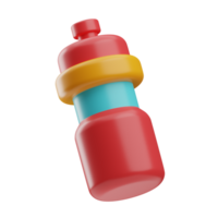 Fitness und Diät Sport Flasche 3d Illustration png