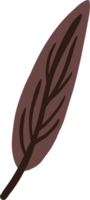 sencillez otoño hoja a mano dibujo png