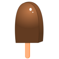 helado de chocolate en un palito png