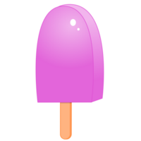 helado rosa en un palo png