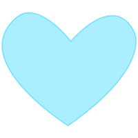 leggero blu cuore png