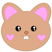 cute bunny design png