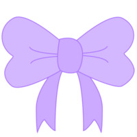 purple ribbon bow png