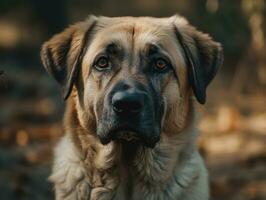Anatolian Shepherd dog created with Generative AI technology photo