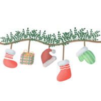 fröhlich Weihnachten Dekorationen feiern Element png