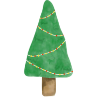 Aquarell Weihnachten Baum. zum dekorieren Weihnachten und Neu Jahr Parteien. Hand gezeichnet Kiefer Baum. png