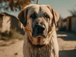 Anatolian Shepherd dog created with Generative AI technology photo