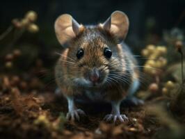 ratón retrato creado con generativo ai tecnología foto