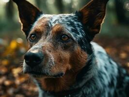 Australian Cattle dog created with Generative AI technology photo