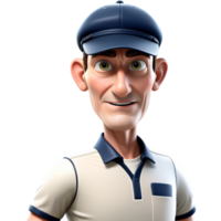 Cricket Umpire Character. AI Generative png