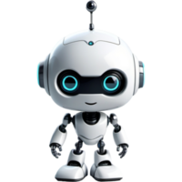 Cute robot character. AI Generative png