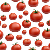 Red tomato 3D illustration. AI Generative png