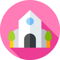 diseño de icono de iglesia png
