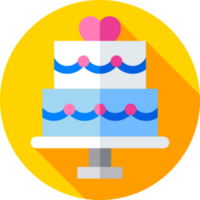 diseño de icono de pastel de bodas png