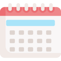 diseño de icono de calendario png