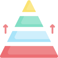 pirámide gráfico icono diseño png