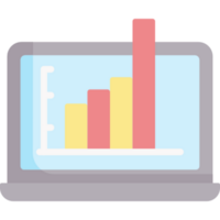 conception d'icône de statistiques png