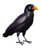 3D Illustration of crow png