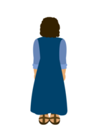 Cartoon Bible Character - Peter Back View png