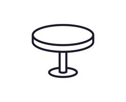 Furniture line icon on white background vector