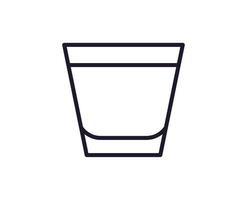 Single line icon of cocktail on isolated white background. High quality editable stroke for mobile apps, web design, websites, online shops etc. vector