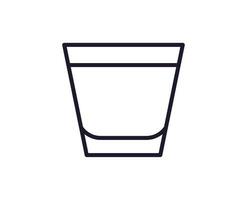 Single line icon of cocktail on isolated white background. High quality editable stroke for mobile apps, web design, websites, online shops etc. vector