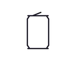 Alcohol line icon on white background vector