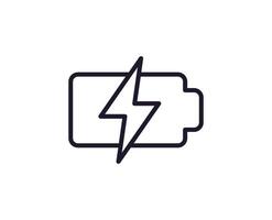 Energy concept. Modern outline high quality illustration for banners, flyers and web sites. Editable stroke in trendy flat style. Line icon of energy vector