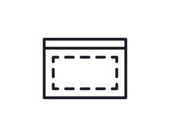 Coding concept. Single premium editable stroke pictogram perfect for logos, mobile apps, online shops and web sites. Vector symbol isolated on white background.
