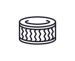 Single line icon of wheel on isolated white background. High quality editable stroke for mobile apps, web design, websites, online shops etc. vector