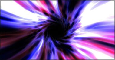 púrpura hipertúnel hilado velocidad espacio túnel hecho de retorcido arremolinándose energía magia brillante ligero líneas resumen antecedentes foto