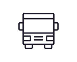 Single line icon of bus High quality vector illustration for design, web sites, internet shops, online books etc. Editable stroke in trendy flat style isolated on white background