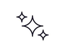 Single line icon of star on isolated white background. High quality editable stroke for mobile apps, web design, websites, online shops etc. vector