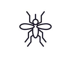 Bug concept. Single premium editable stroke pictogram perfect for logos, mobile apps, online shops and web sites. Vector symbol isolated on white background.