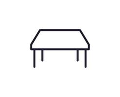 Furniture line icon on white background vector