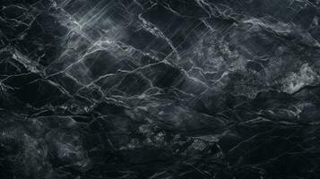 Elegant black marbled stone texture wallpaper with copy space photo