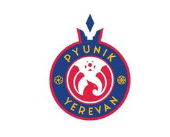 fc pyunik Erevan club logo símbolo Armenia liga fútbol americano resumen diseño vector ilustración