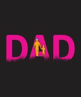 Father's Day Dad Tshirt design vector