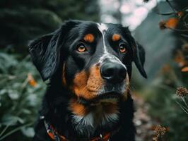 Appenzeller Sennenhunde dog created with Generative AI technology photo