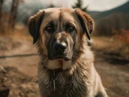 Anatolian Shepherd dog created with Generative AI technology photo